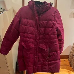 L.L. Bean Purple Puffer Coat